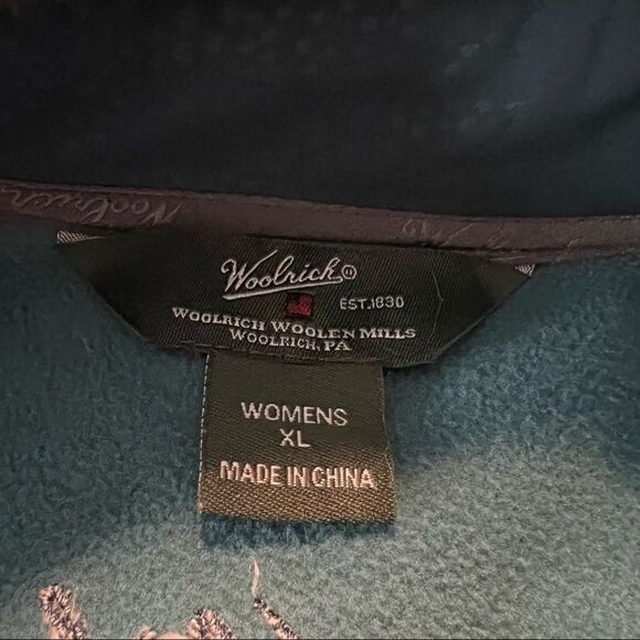 Woolrich women's blue fleece lined vest. Size XL - Picture 3 of 12